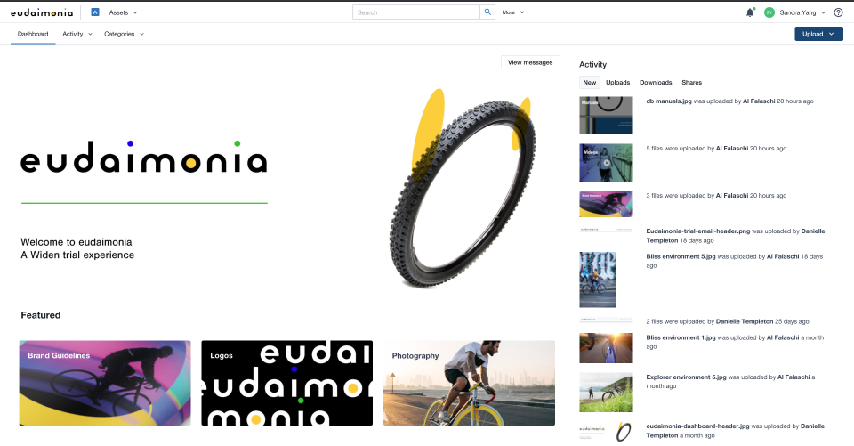 screenshot of Acquia DAM (Widen)